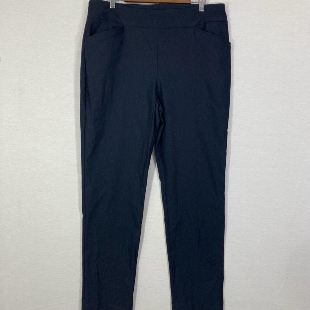 Chicos perfect stretch dark navy slim pull on XL